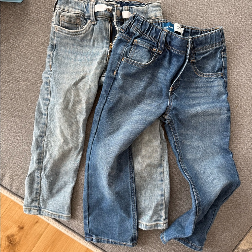 Kids Denim Jeans Set - Blue and Light Blue